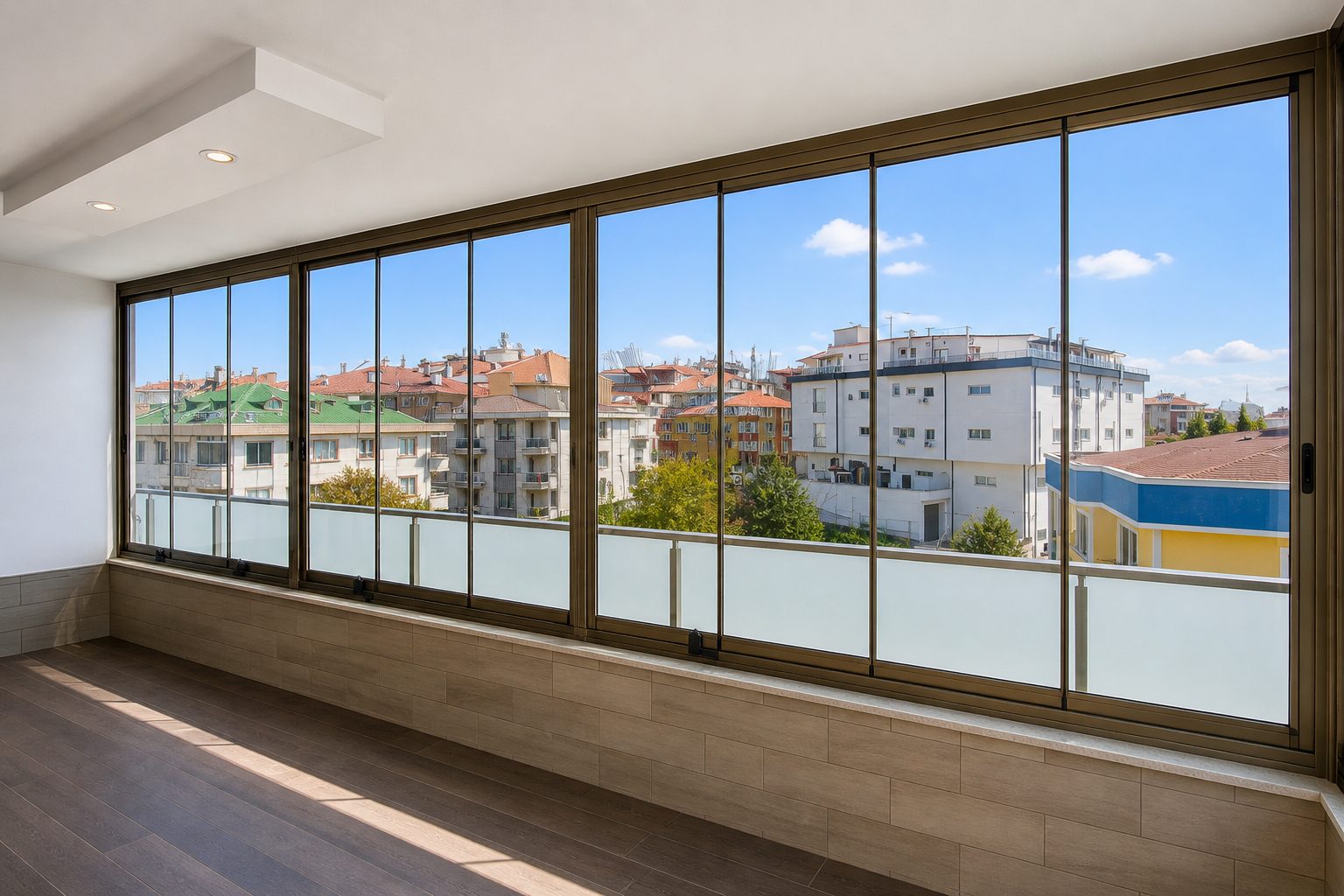Panoramik cam balkon uygulaması